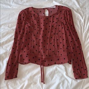 Polka dot blouse